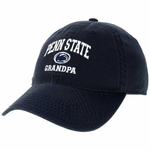 navy twill hat with embroidered Penn State above Athletic Logo and Grandpa